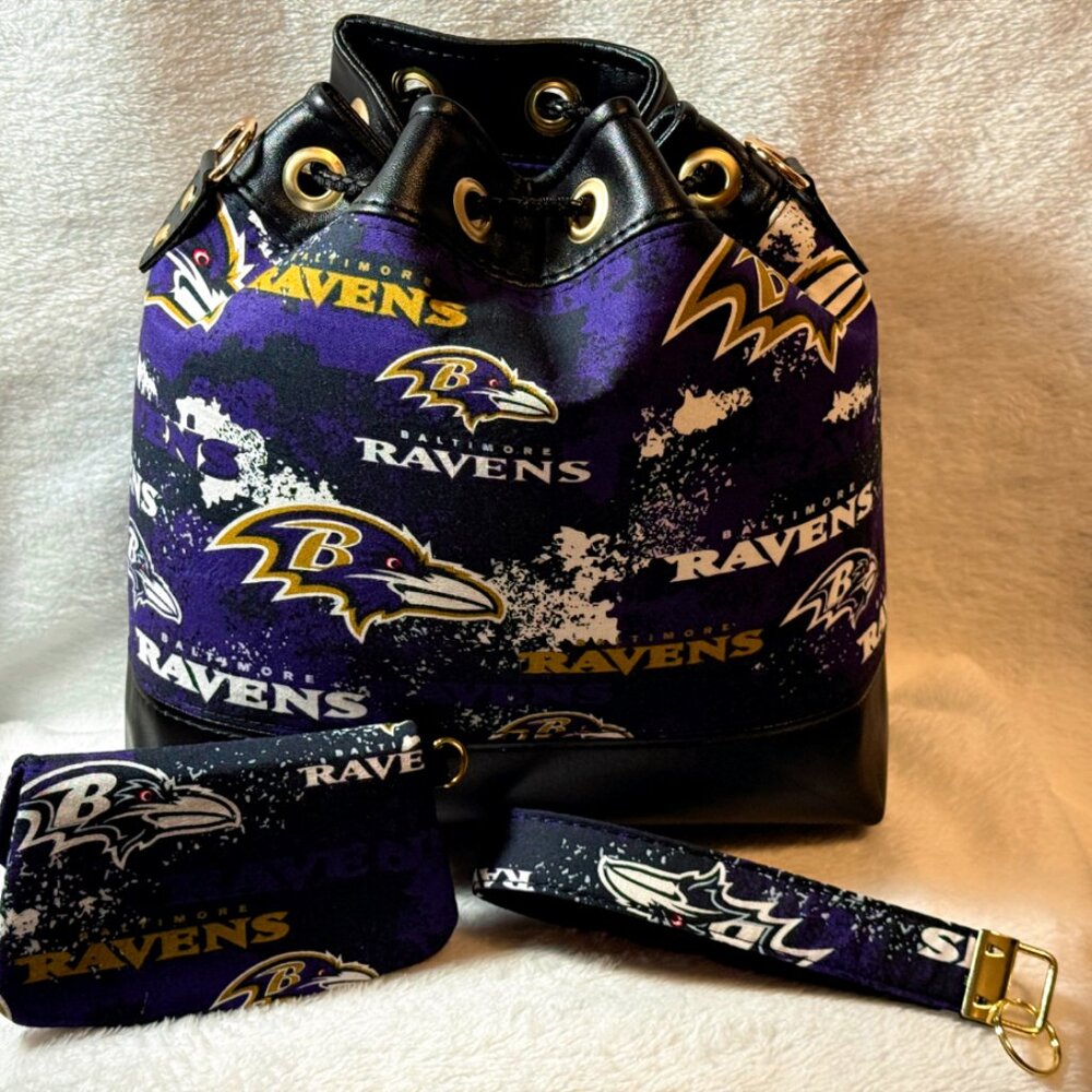 Ravens Bucket Bag Set - Picture 3 of 3